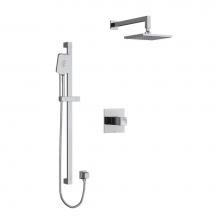 Riobel KIT323RFC - Type T/P (thermostatic/pressure balance) 1/2'' coaxial 2-way system with hand shower and