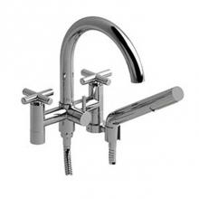 Riobel PA06+C - 6'' tub filler with hand shower