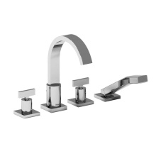 Riobel PFTQ12TC - Profile 4-Hole Deck Mount Tub Filler - Chrome
