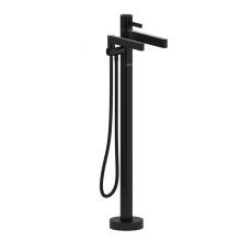 Riobel PX39BK-EX - 2-way Type T (thermostatic) coaxial floor-mount tub filler with hand shower