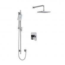 Riobel KIT323EQC-6 - Type T/P (thermostatic/pressure balance) 1/2'' coaxial 2-way system with hand shower and