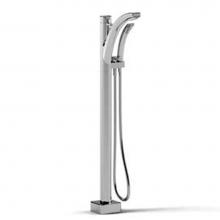 Riobel SA37C-SPEX - Floor-mount Type T/P (thermostatic/pressure balance) coaxial tub filler with hand shower