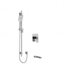 Riobel KIT1244EQC-EX - 1/2'' 2-way Type T/P (thermostatic/pressure balance) coaxial system with spout and hand