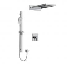 Riobel KIT2745PXTQC-SPEX - Type T/P (thermostatic/pressure balance) 1/2'' coaxial 3-way system with hand shower rai