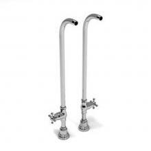 Riobel TU44C - 76 cm (30'') high floor riser pair with valve