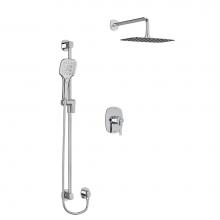 Riobel KIT323VYC-6-SPEX - Type T/P (thermostatic/pressure balance) 1/2'' coaxial 2-way system with hand shower and