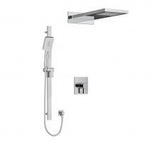 Riobel KIT2745PFTQC-EX - Type T/P (Thermostatic/Pressure Balance) 1/2'' Coaxial 3-Way System With Hand Shower Rai