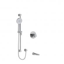 Riobel KIT1244ODC - 1/2'' 2-way Type T/P (thermostatic/pressure balance) coaxial system with spout and hand