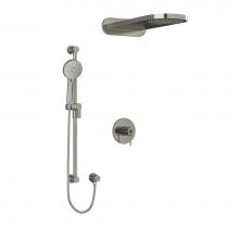 Riobel KIT2745CSTMBN-SPEX - Type T/P (thermostatic/pressure balance) 1/2'' coaxial 3-way system with hand shower rai