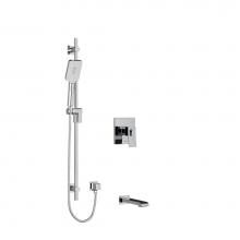 Riobel KIT1244ZOTQC-EX - 1/2'' 2-way Type T/P (thermostatic/pressure balance) coaxial system with spout and hand