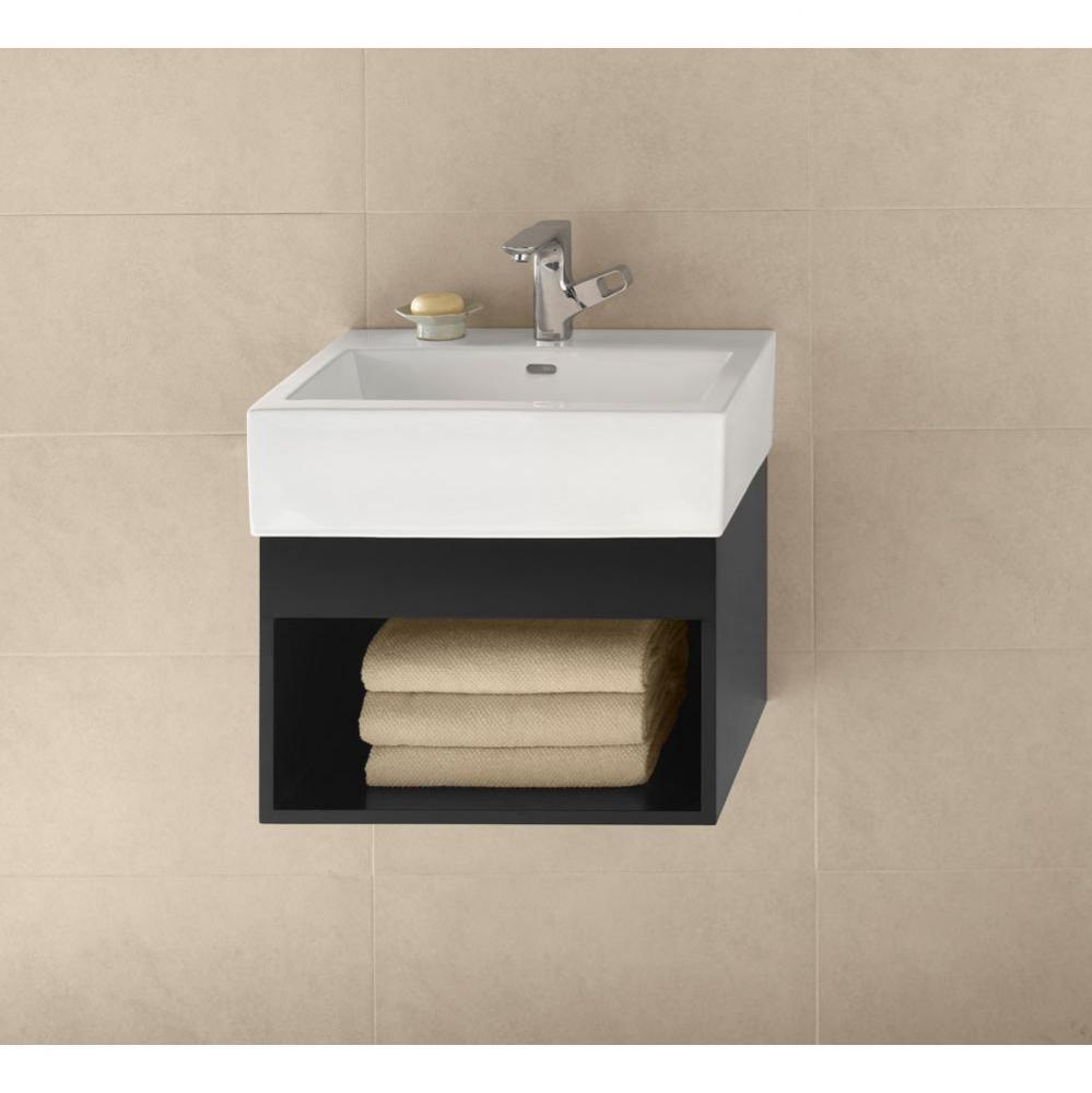 22'' Catalina Wall Mount Bathroom Vanity Base Cabinet in Black