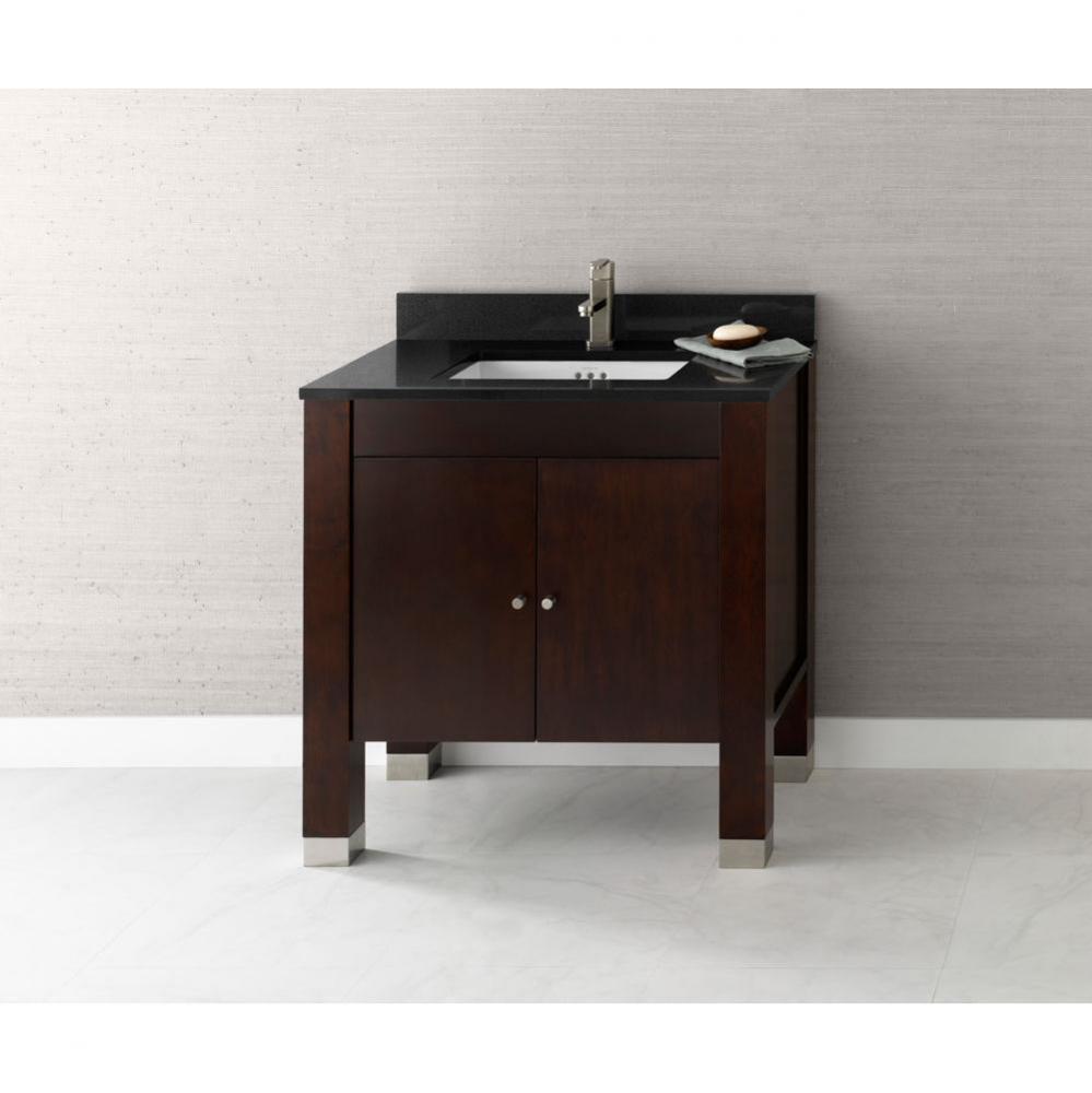 31'' Devon Bathroom Vanity Base Cabinet in Vintage Walnut