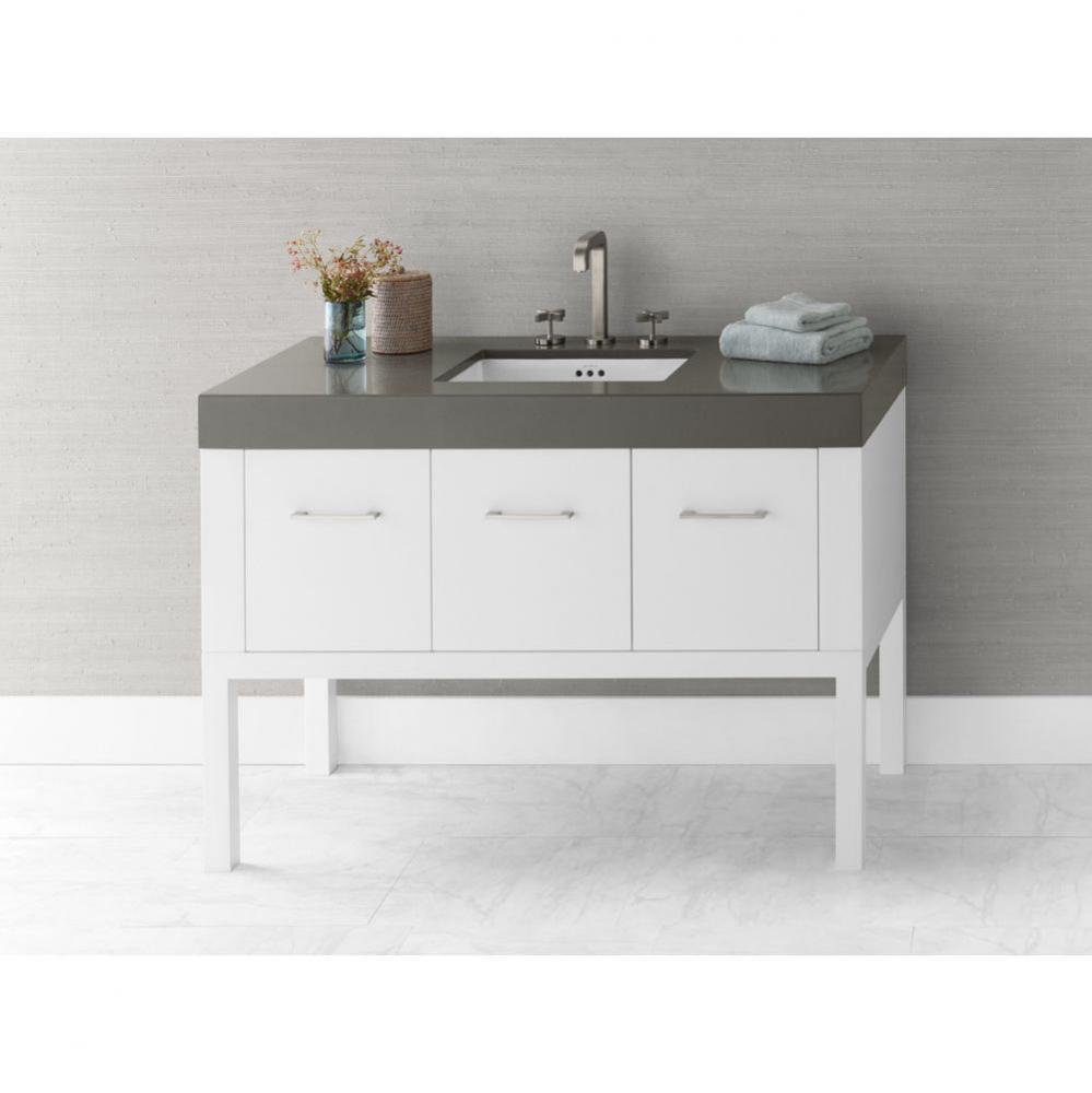 48'' Calabria Bathroom Vanity Base Cabinet in White