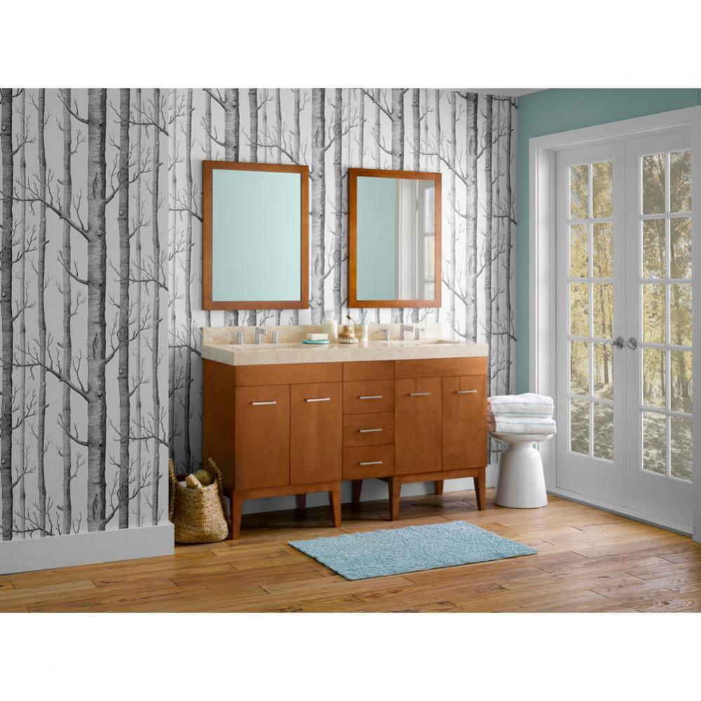 23'' Bella Bathroom Vanity Base Cabinet with Leg in White