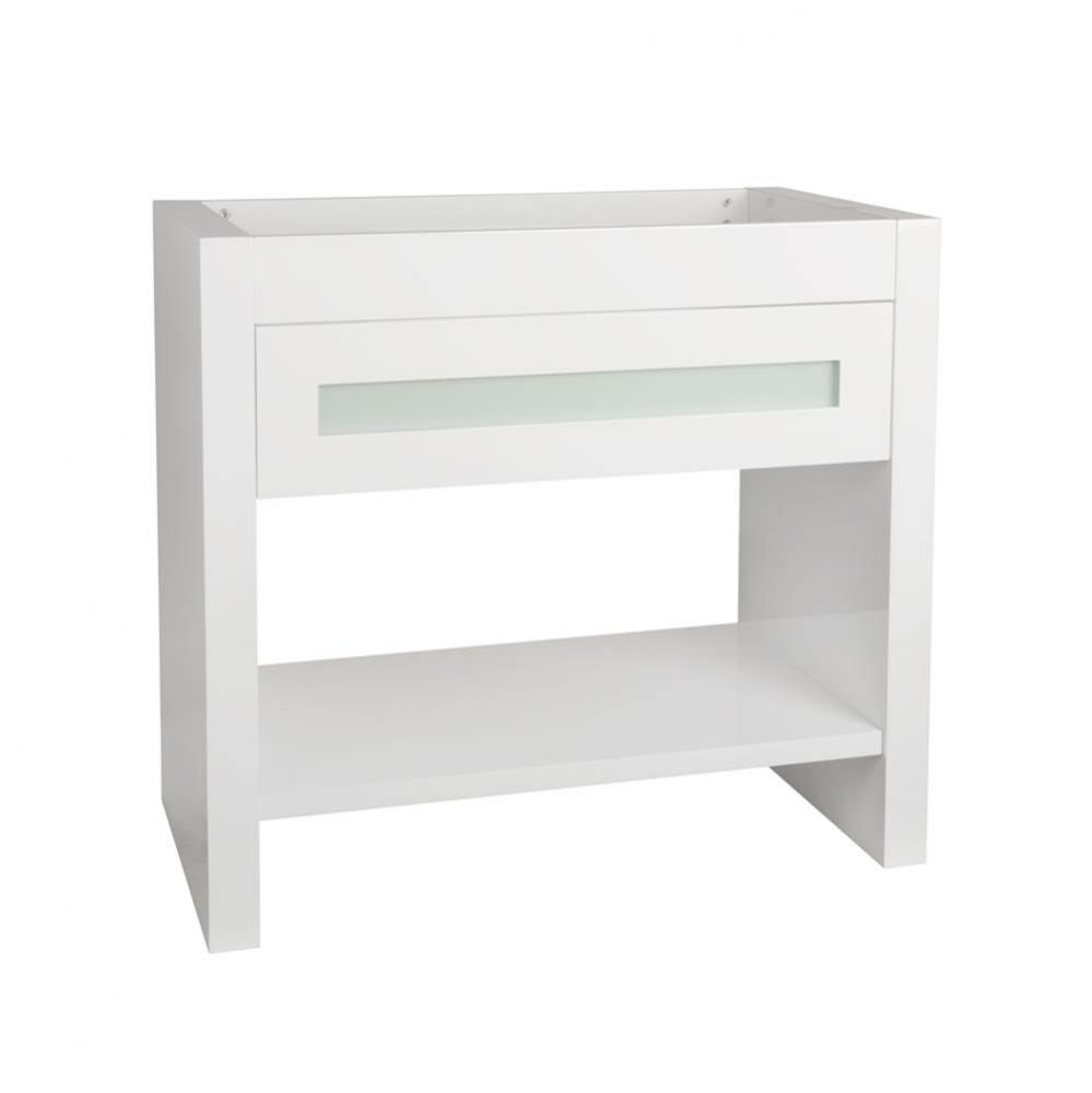 36'' Kendra Bathroom Vanity Base Cabinet in Glossy White