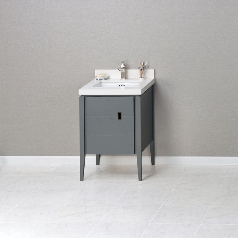 24'' Zoe Bathroom Vanity Cabinet Base in Slate Gray