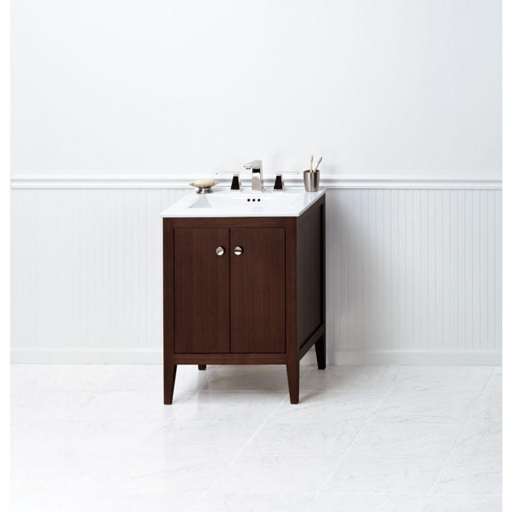 24'' Sophie Bathroom Vanity Cabinet Base in American Walnut