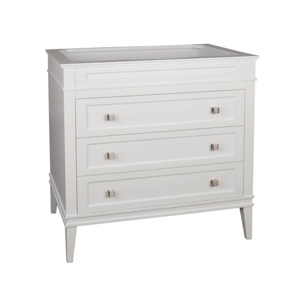 36'' Laurel  Bathroom Vanity Cabinet Base in White