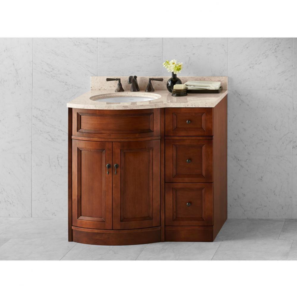 24'' Marcello Bathroom Vanity Cabinet Base in Colonial Cherry