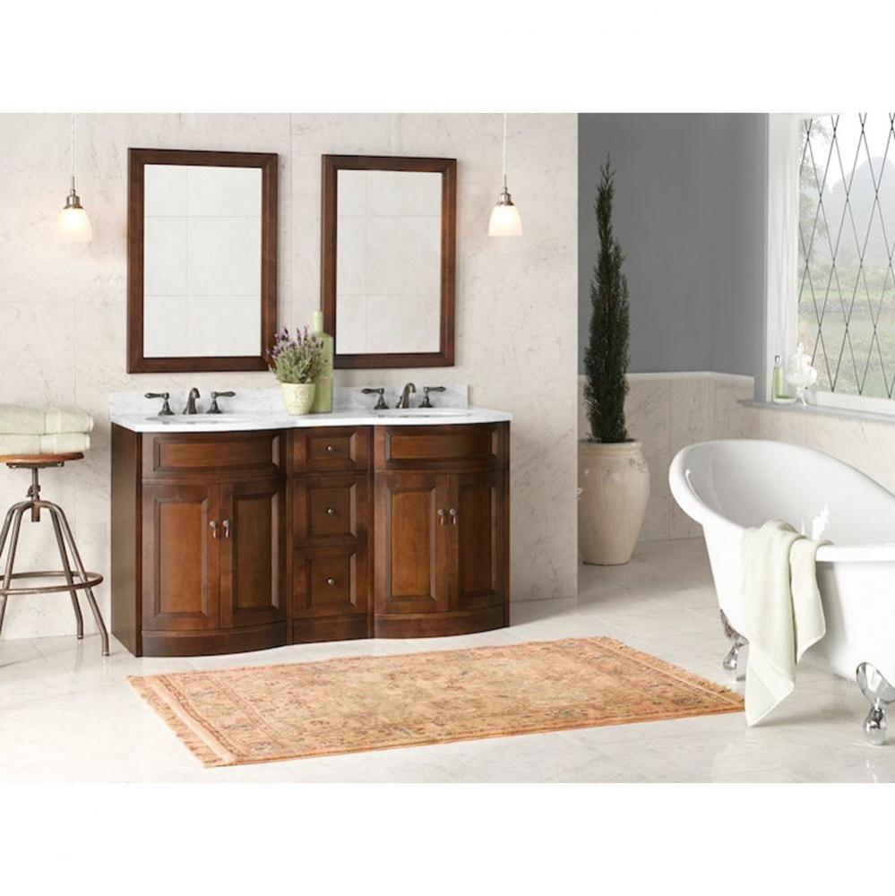 24'' Marcello Bathroom Vanity Cabinet Base in Café Walnut