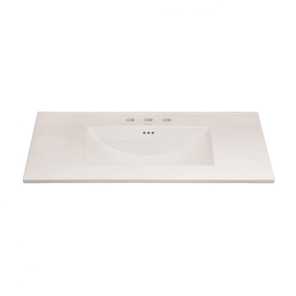 49'' Kara™ Ceramic Sinktop with 8'' Widespread Faucet Hole in White