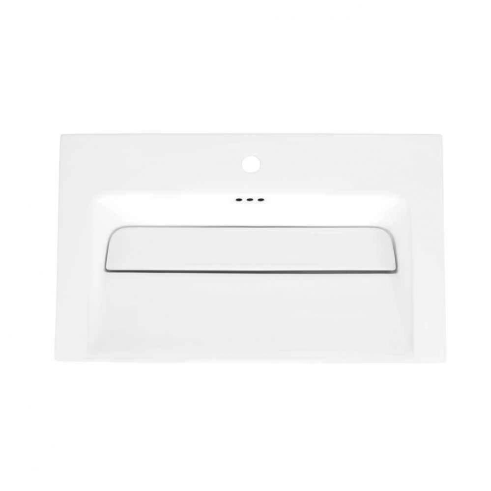 24'' Freestyle Sinktop 18'' Depth with Single Faucet Hole in White