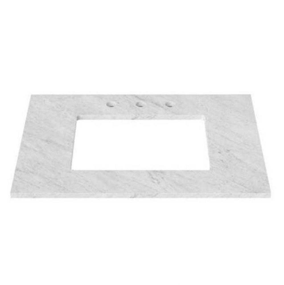 49'' Stone top for single Rectangular Undermount sink with 8'' widespread in C