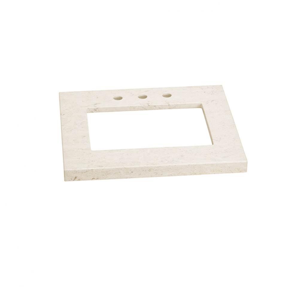 31'' x 22'' WideAppeal™ Marble Vanity Top in Cream Beige - 2'' Thi