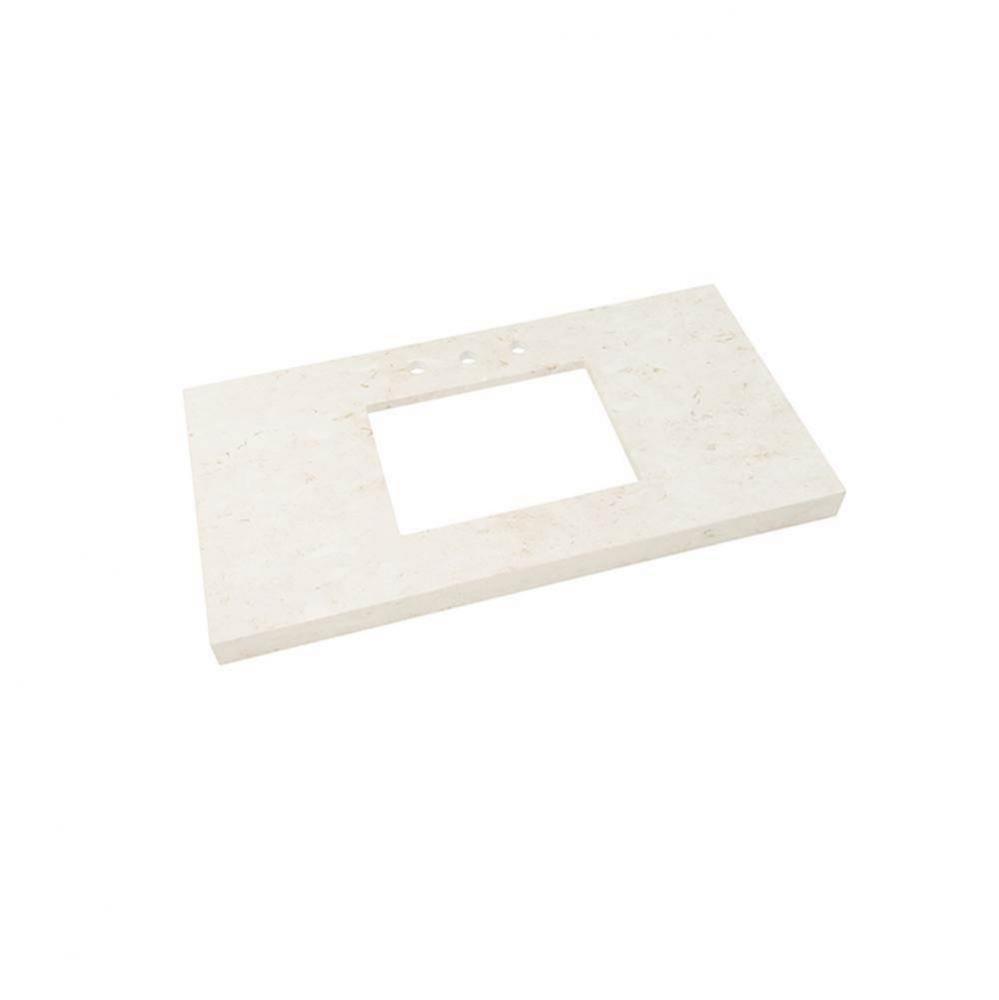 43'' x 22'' WideAppeal™ Marble Vanity Top in Cream Beige - 2'' Thi