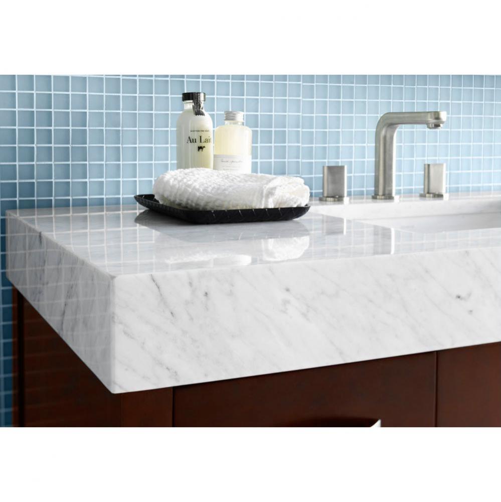 48'' x 22'' WideAppeal™ Marble Vanity Top in Carrara White - 4'' T