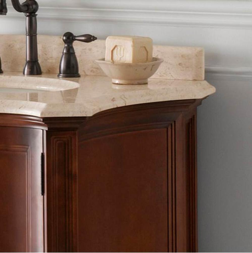 54'' x 22'' Chardonnay Marble Vanity Top in Cream Beige