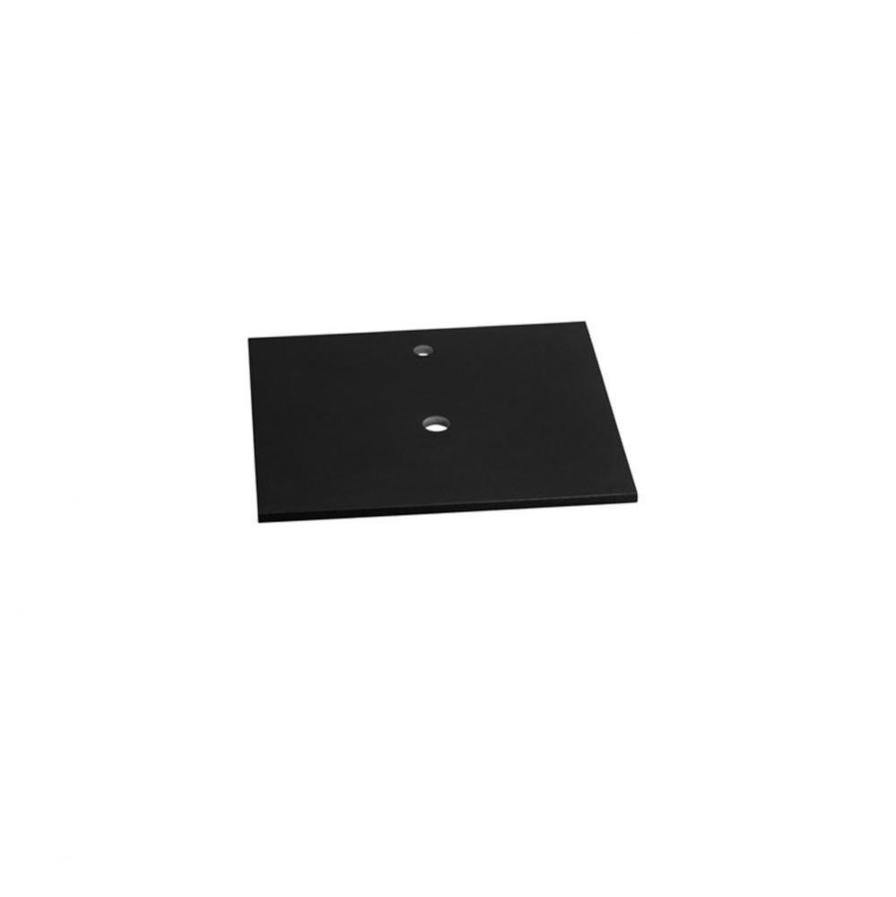 25'' x 22'' TechStone™ Vanity Top in Broad Black - 3/4'' Thick