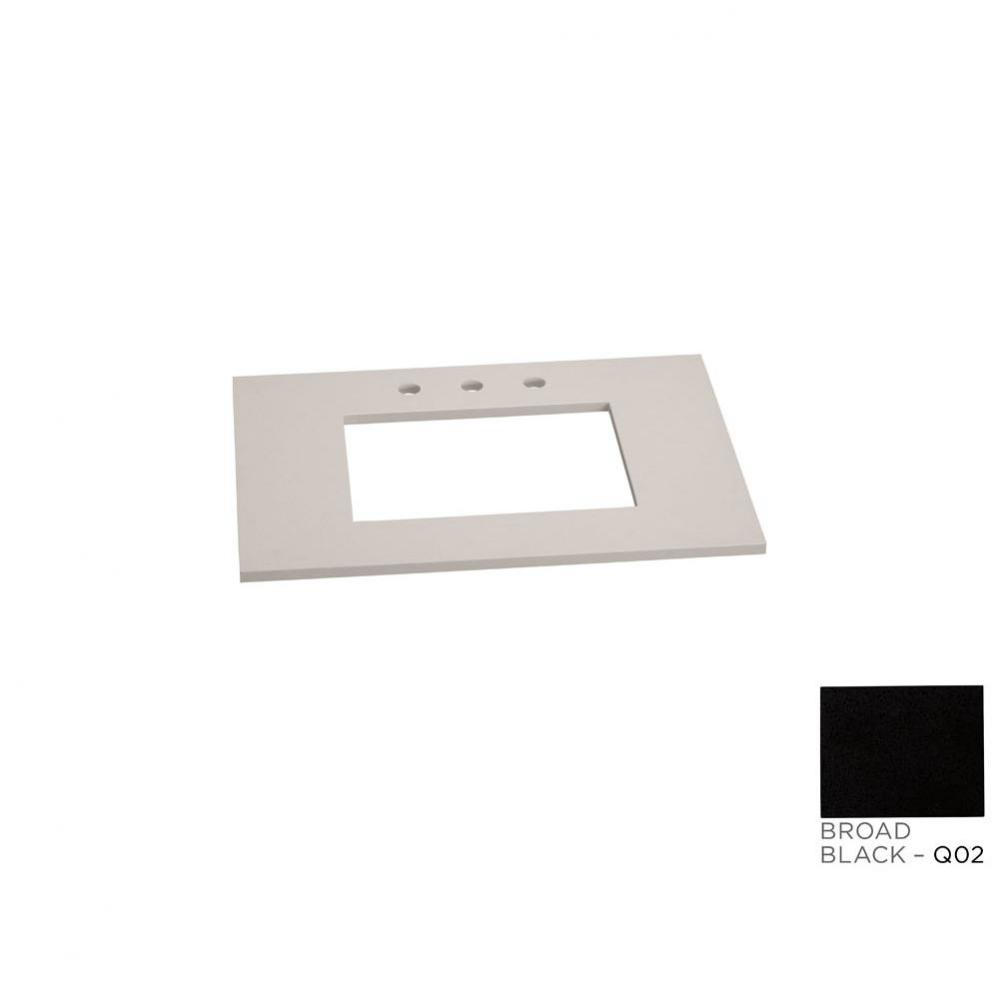 31'' x 22'' TechStone™ Vanity Top in Stone Gray - 3/4'' Thick
