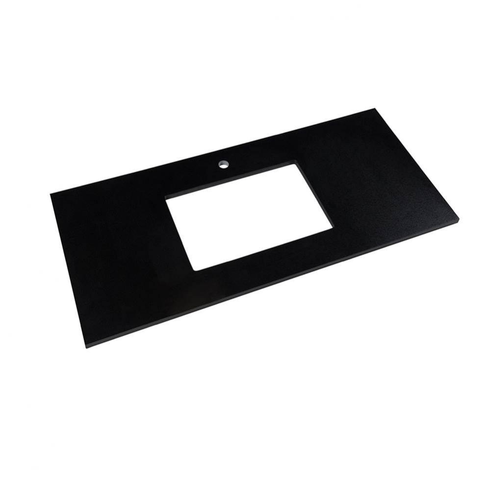 43'' x 22'' TechStone™ Vanity Top in Broad Black - 3/4'' Thick