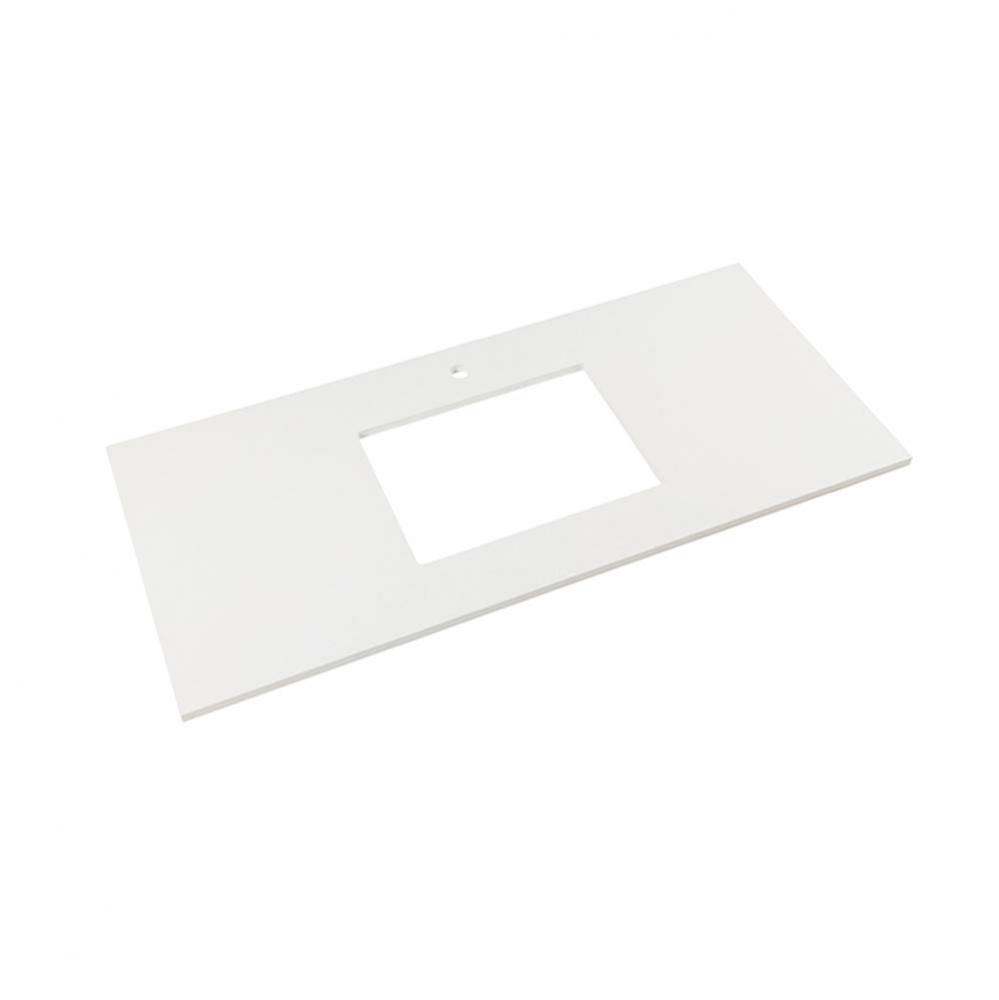 49'' x 22'' TechStone™ Vanity Top in Wide White - 3/4'' Thick