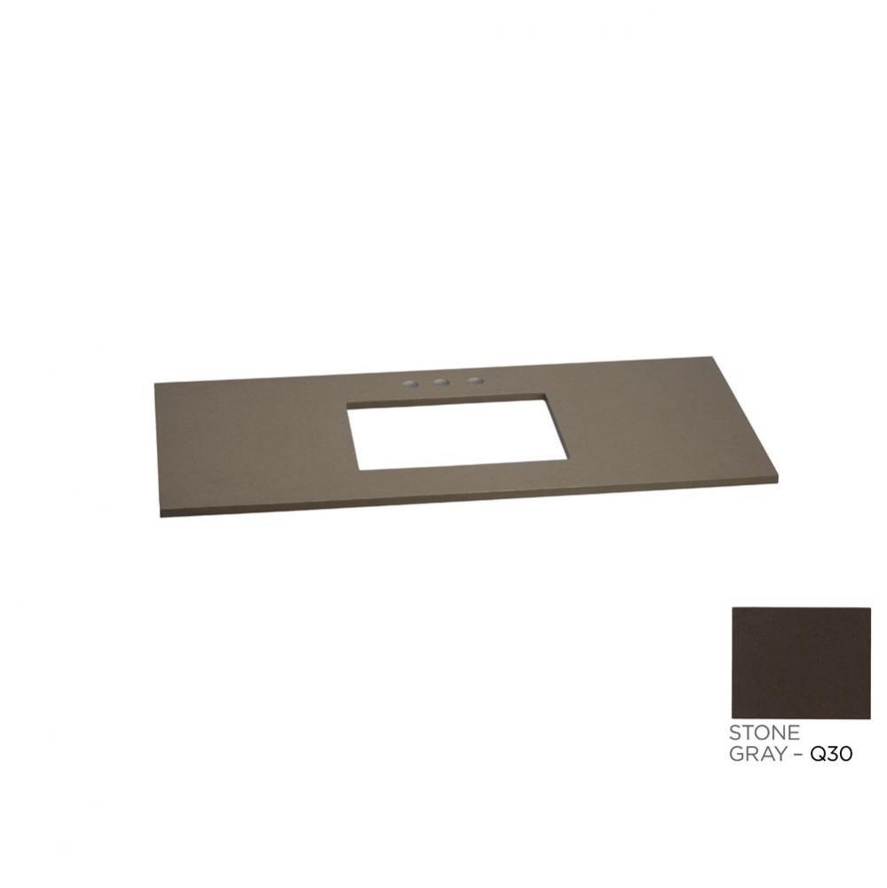 49'' x 22'' TechStone™  Vanity Top in Stone Gray - 3/4'' Thick