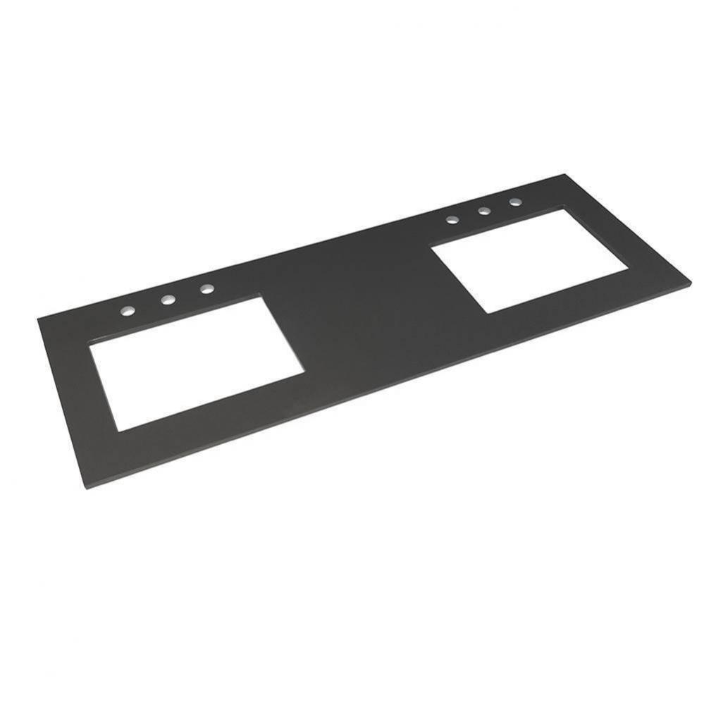 73'' x 22'' TechStone™  Vanity Top in Stone Gray - 3/4'' Thick