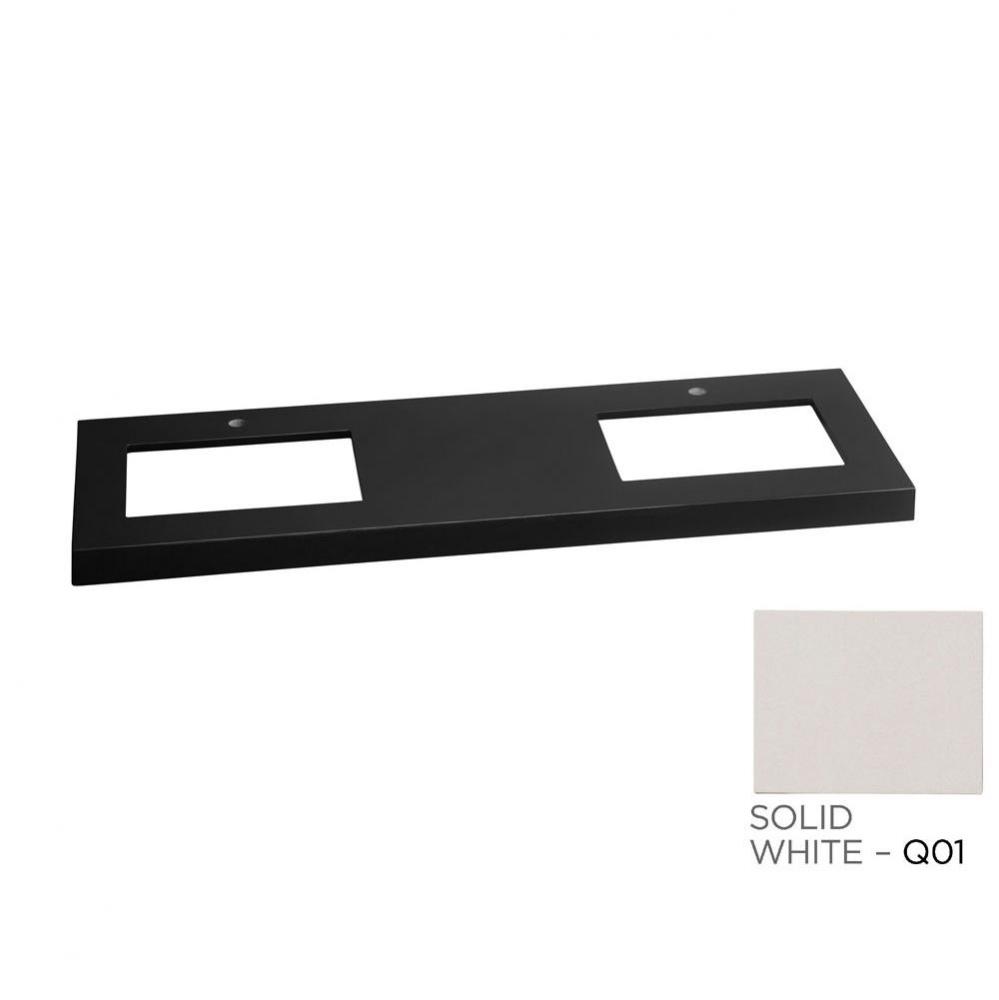 61'' x 22'' TechStone™  WideAppeal™ Vanity Top in Broad Black - 2 3/4&apos