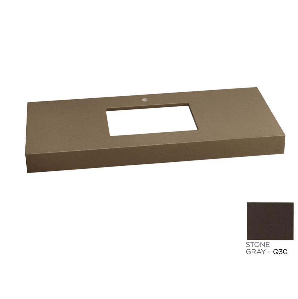 48'' x 22'' TechStone™  WideAppeal™ Vanity Top in Stone Gray - 4'&apo