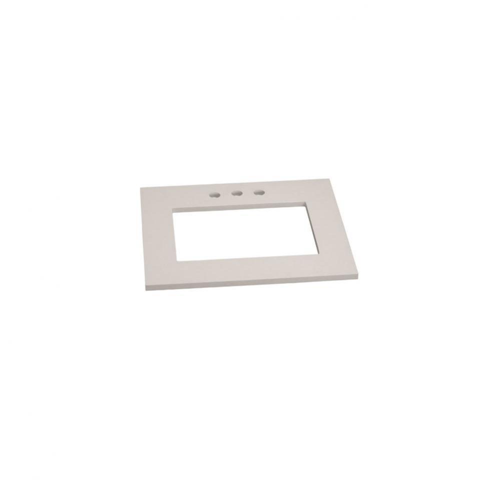 24'' x 19'' TechStone™  Vanity Top in Wide White - 3/4'' Thick