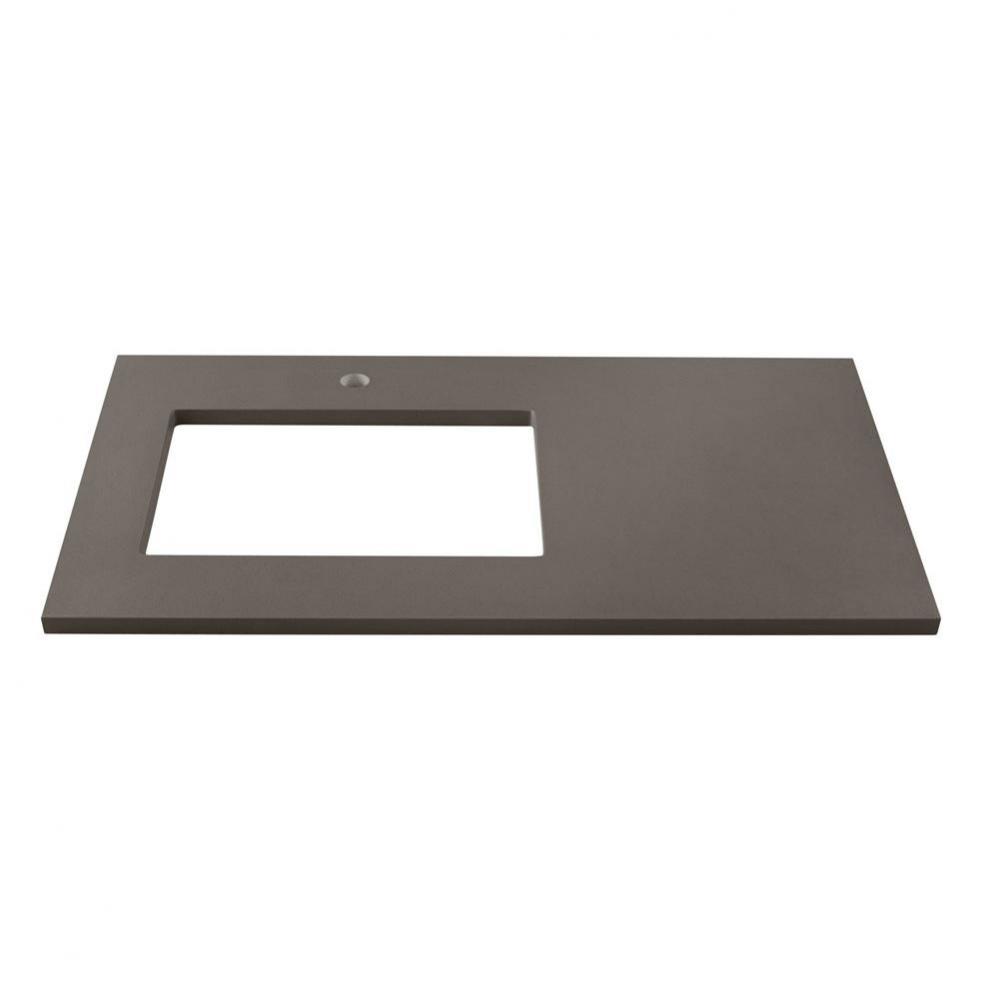 35'' x 19'' TechStone™  Vanity Top in Stone Gray - 3/4'' Thick