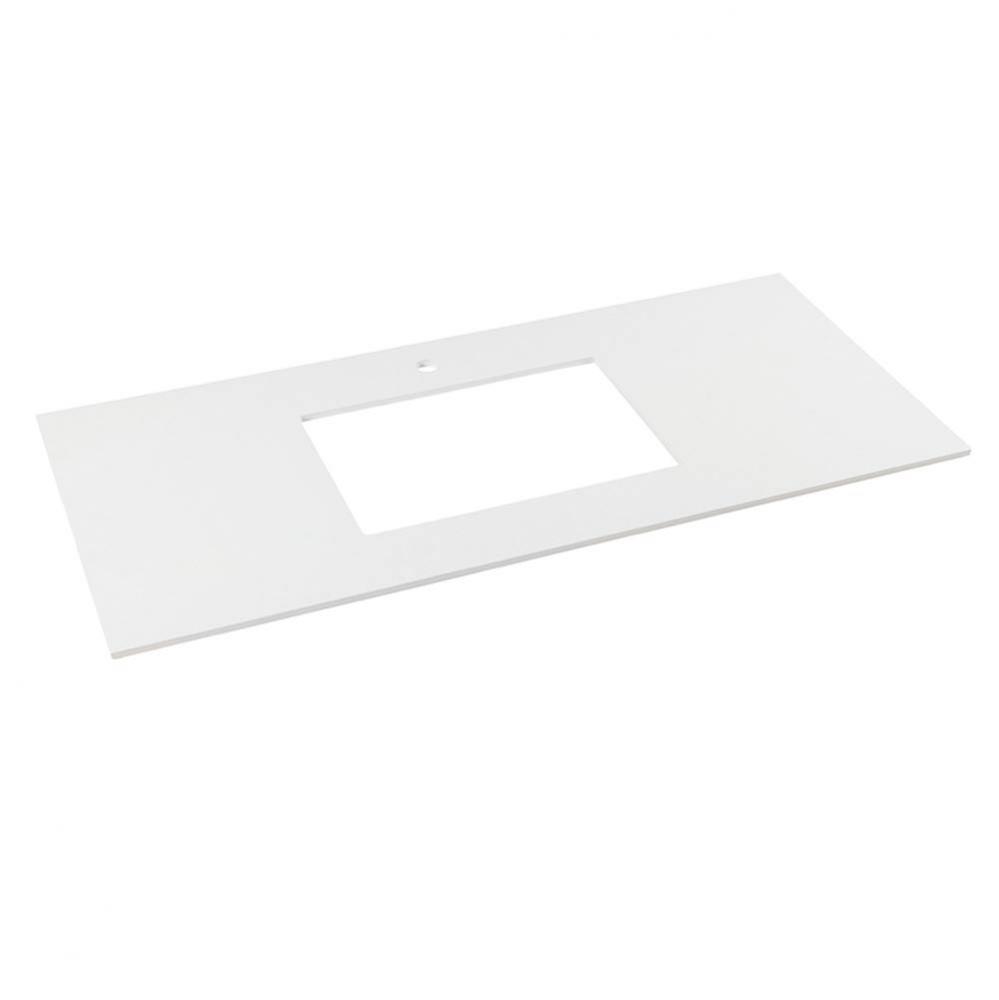 48'' x 19'' TechStone™  Vanity Top in Solid White - 3/4'' Thick