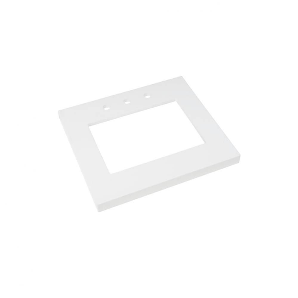 24'' x 19'' TechStone™  WideAppeal™  Vanity Top in Solid White - 2'&a