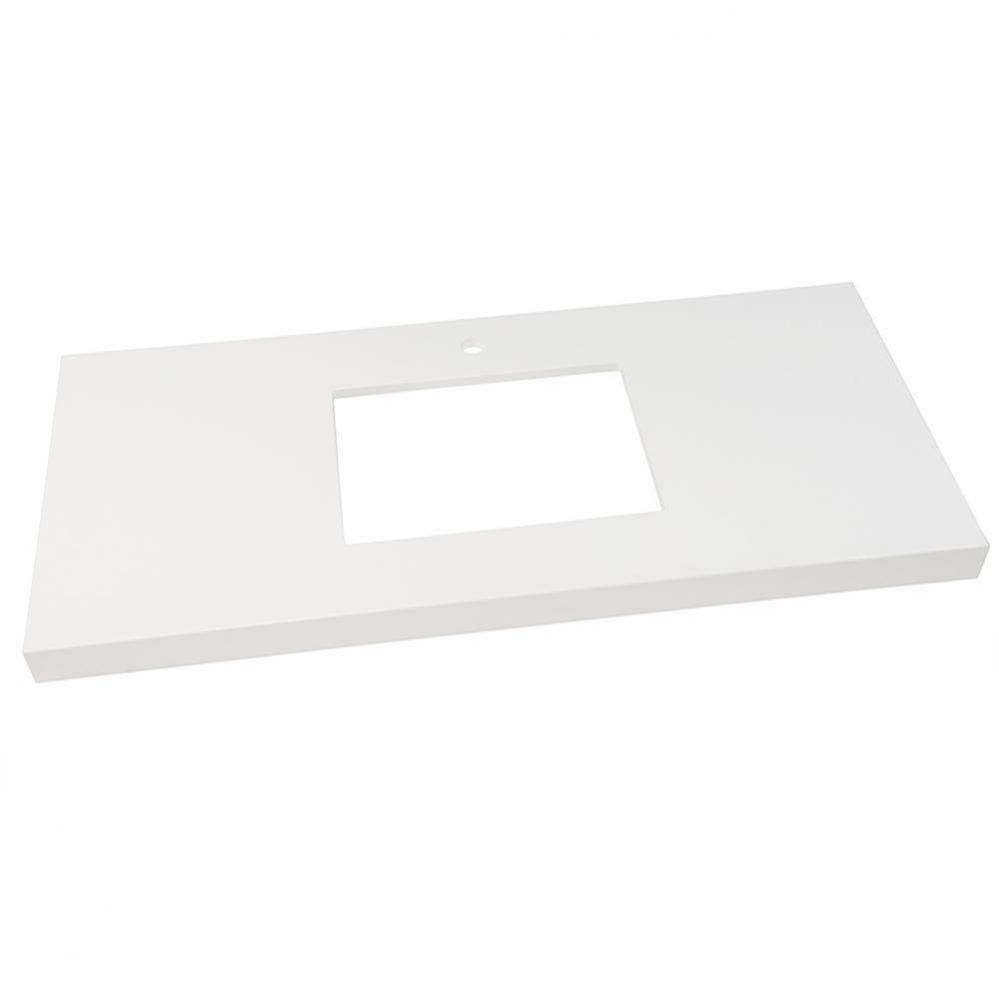 48'' x 19'' TechStone™  WideAppeal™  Vanity Top in Solid White - 2-3/4&apo