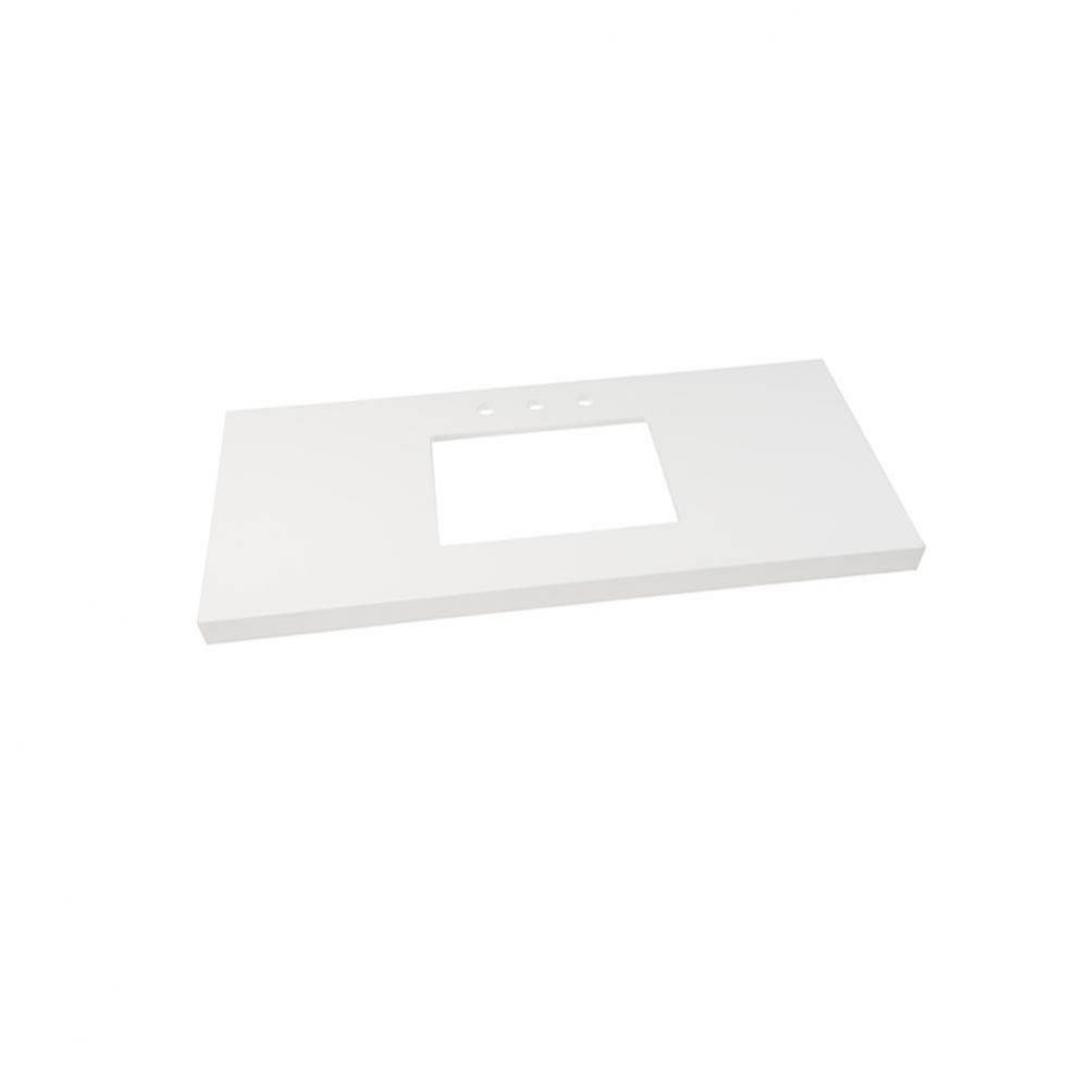 48'' x 19'' TechStone™  WideAppeal™  Vanity Top in Solid White - 2-3/4&apo