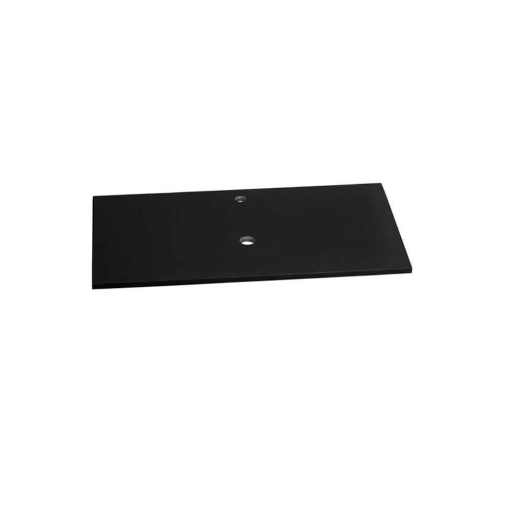 37'' x 19'' TechStone™  Vanity Top in Broad Black - 3/4'' Thick