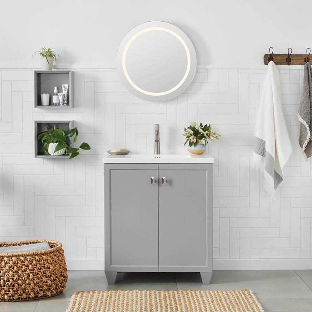 36'' Adina Wall Mount Bathroom Vanity Base Cabinet in White