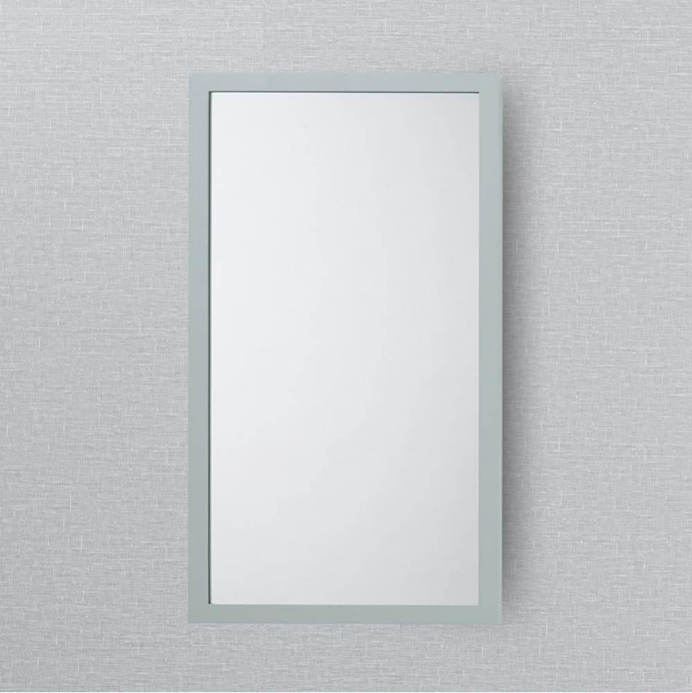 18'' Alina Contemporary Solid Wood Framed Bathroom Mirror in Empire Gray