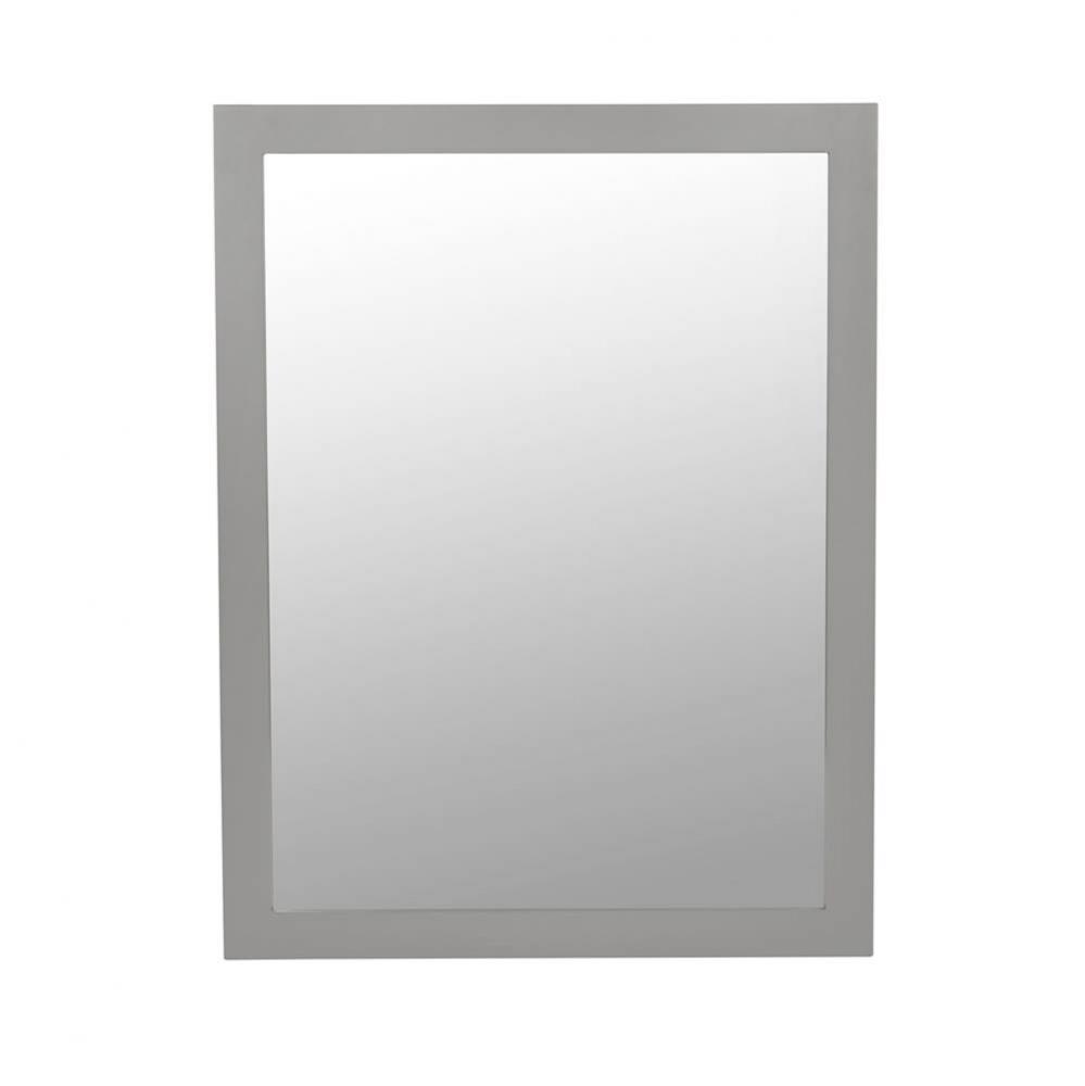 24'' Alina Contemporary Solid Wood Framed Bathroom Mirror in Empire Gray