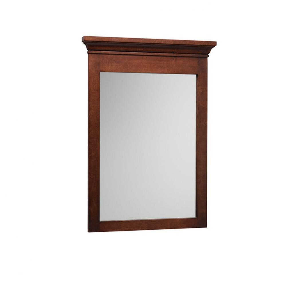 24'' Bryant Transitional Solid Wood Framed Bathroom Mirror in Cafe Walnut